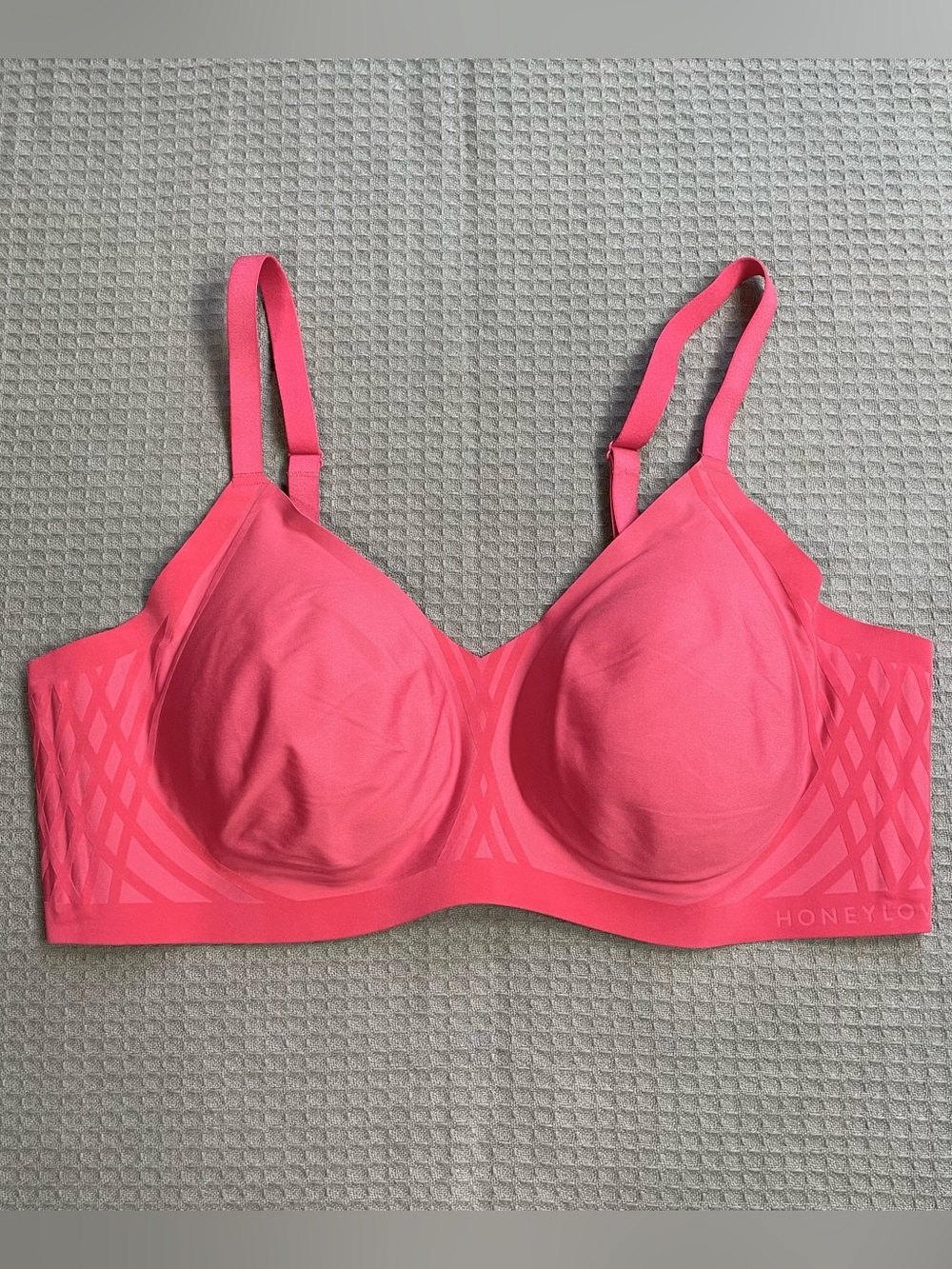 HoneyLove Silhouette Bra 1X Hot Pink Wireless